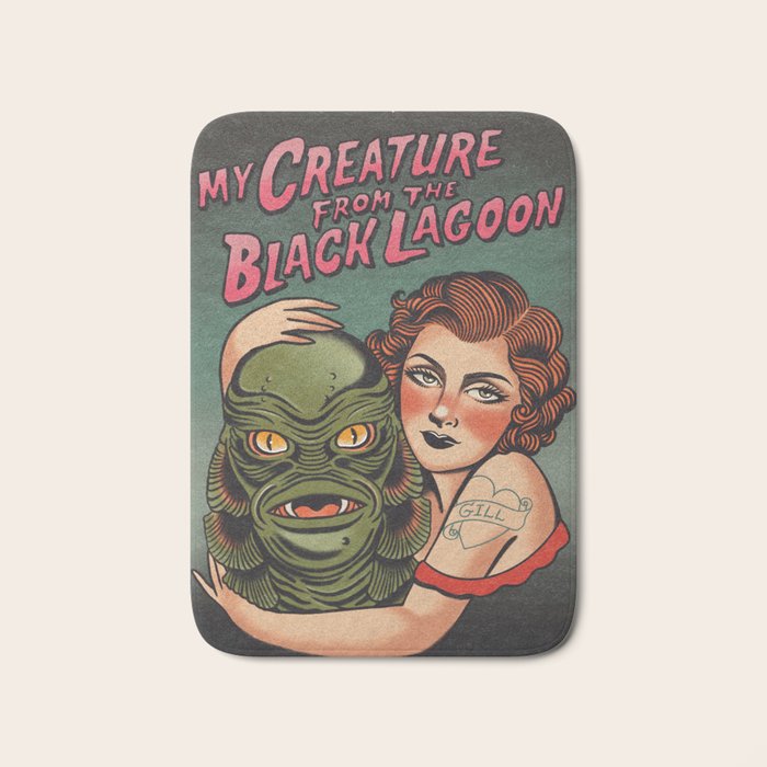 My Creature from the Black Lagoon Bath Mat Gallery Image 1
