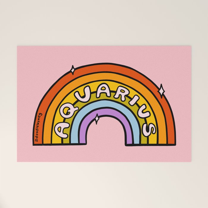 Aquarius Rainbow Welcome Mat Gallery Image 1