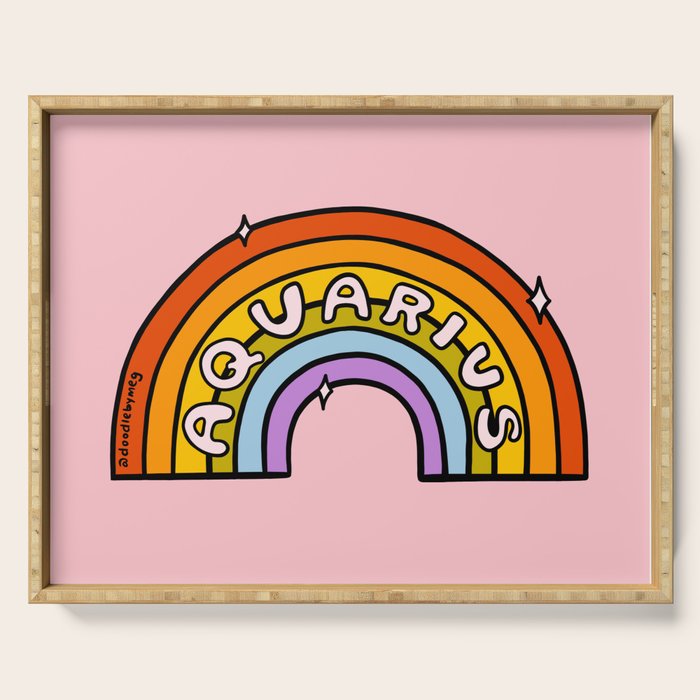 Aquarius Rainbow Serving Tray Gallery Image 1