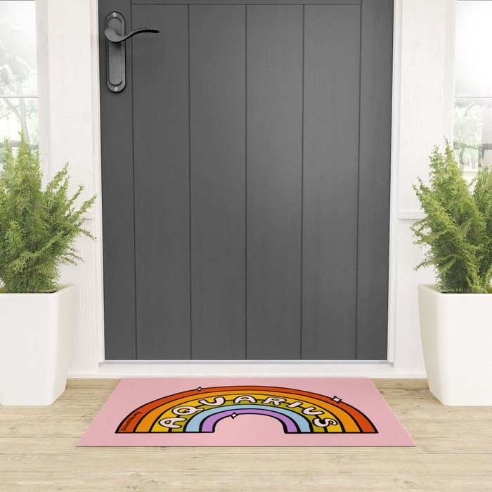 Aquarius Rainbow Welcome Mat Gallery Image 3