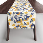 Mediterranean orange branch Table Runner Gallery Image 1