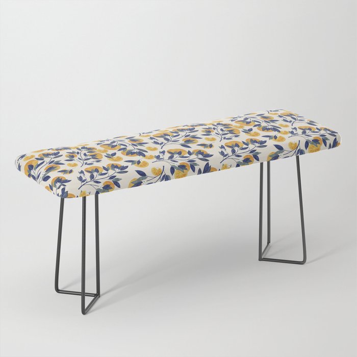 Mediterranean orange branch Bench Gallery Image 1