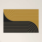 Two Tone Line Curvature IX Welcome Mat Gallery Image 1