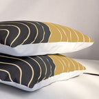Two Tone Line Curvature IX Pillow Sham Gallery Image 3