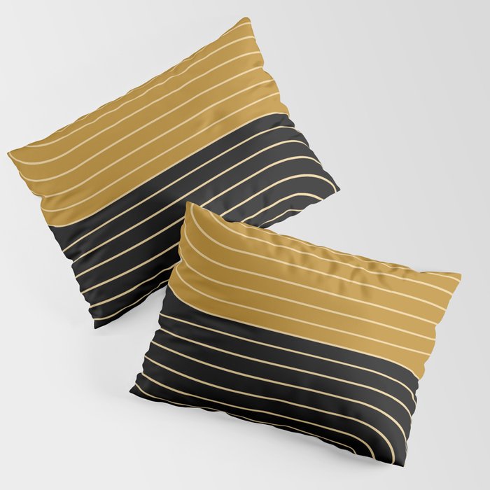 Two Tone Line Curvature IX Pillow Sham Gallery Image 3