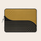 Two Tone Line Curvature IX Laptop Sleeve Gallery Image 1