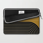 Two Tone Line Curvature IX Laptop Sleeve Gallery Image 2
