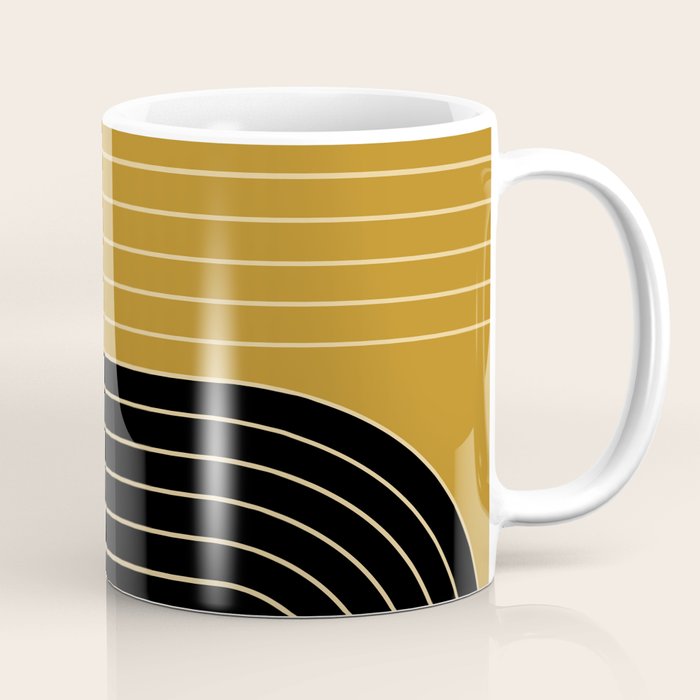 Two Tone Line Curvature IX Coffee Mug Gallery Image 1