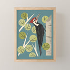 Woodpecker in Aspen Tree Mini Art Print Gallery Image 1
