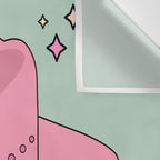 Pink And Green Colorful Cowboy Hat Wall Tapestry Gallery Image 3