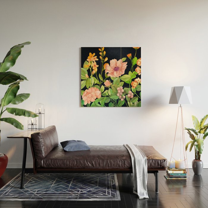 Summer Flowers 5 Wood Wall Art Gallery Image 2