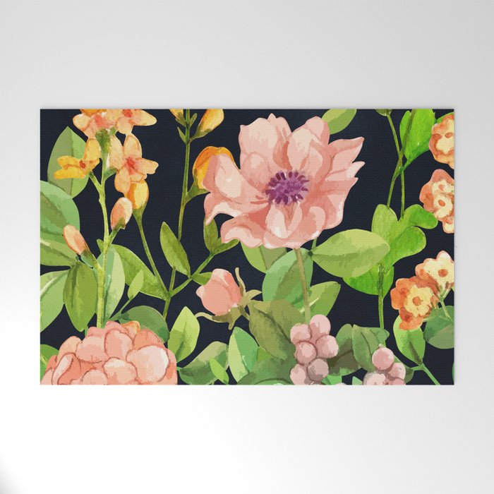 Summer Flowers 5 Welcome Mat Gallery Image 1
