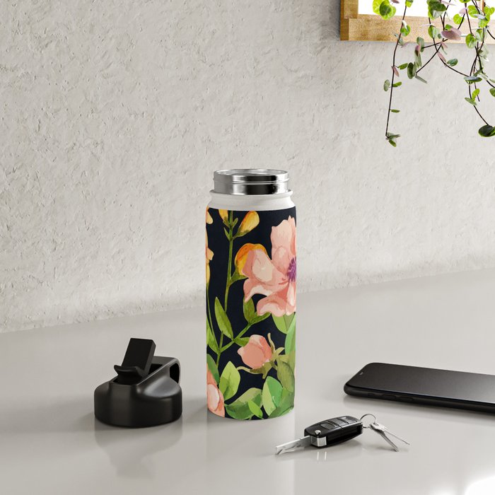 Summer Flowers 5 Water Bottle Gallery Image 4