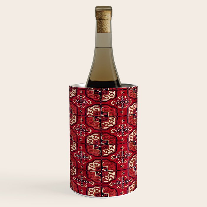 Tekke  Antique West Turkestan Rug Print Wine Chiller Gallery Image 1