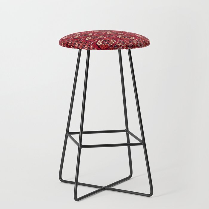 Tekke  Antique West Turkestan Rug Print Stool Gallery Image 1