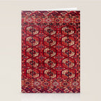 Tekke  Antique West Turkestan Rug Print Stationery Card Gallery Image 2