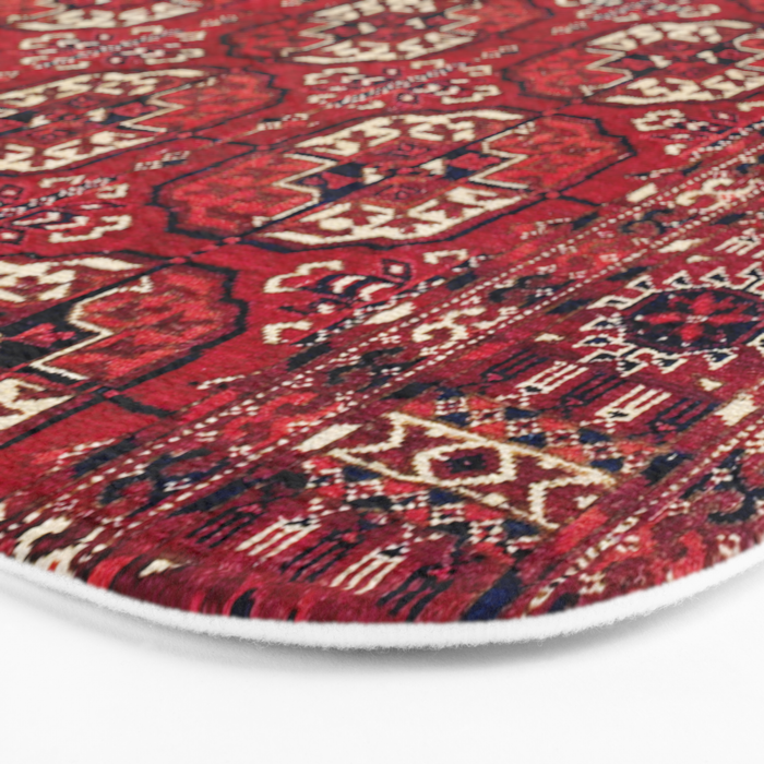 Tekke  Antique West Turkestan Rug Print Bath Mat Gallery Image 3