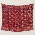 Tekke  Antique West Turkestan Rug Print Wall Tapestry Gallery Image 4