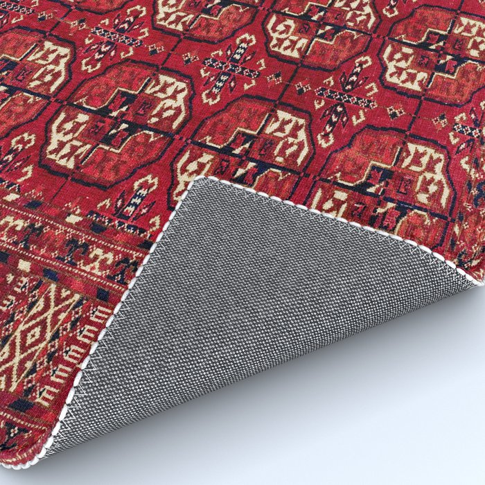 Tekke  Antique West Turkestan Rug Print Rug Gallery Image 4
