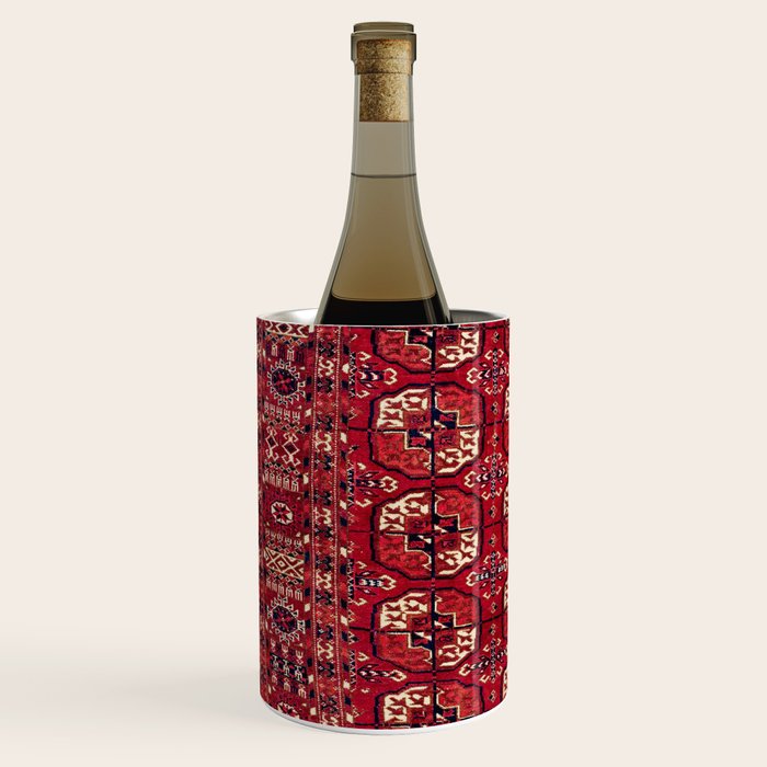 Tekke  Antique West Turkestan Rug Print Wine Chiller Gallery Image 2