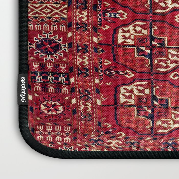 Tekke  Antique West Turkestan Rug Print Laptop Sleeve Gallery Image 3