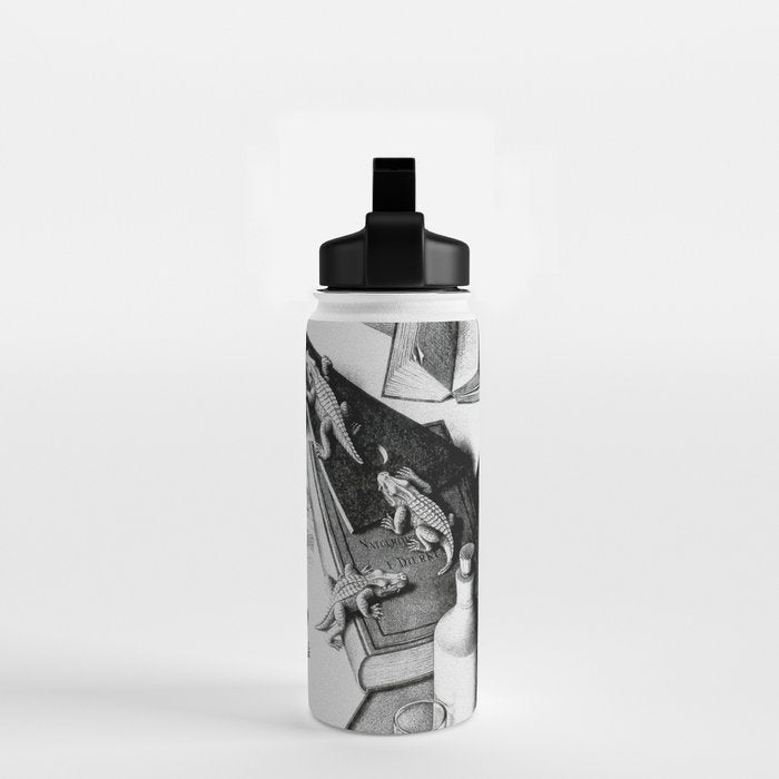 MC Escher Reptiles 1943 Artwork for Posters Prints Tshirts Men Women Kids Water Bottle Gallery Image 2