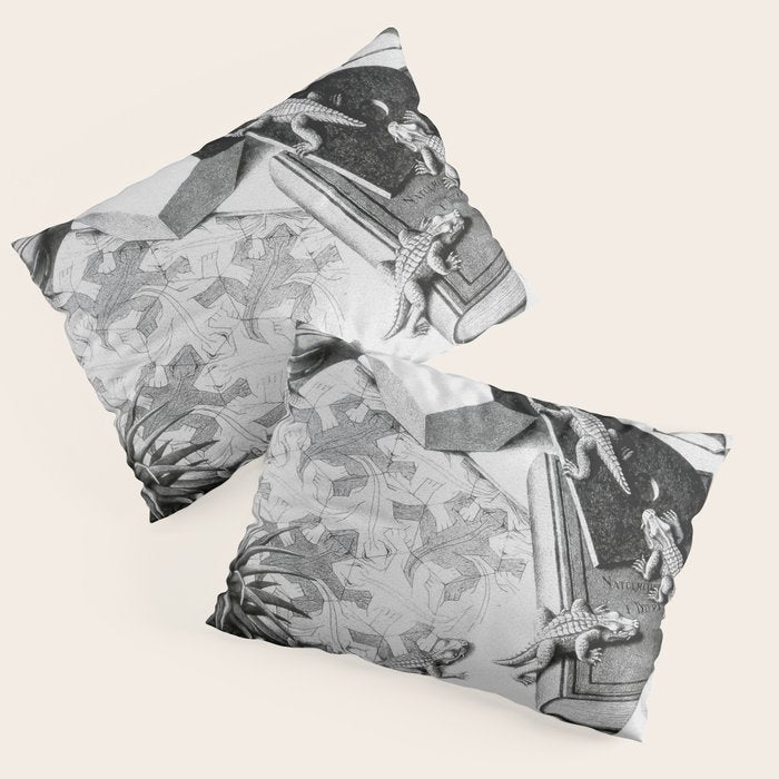 MC Escher Reptiles 1943 Artwork for Posters Prints Tshirts Men Women Kids Pillow Sham Gallery Image 3