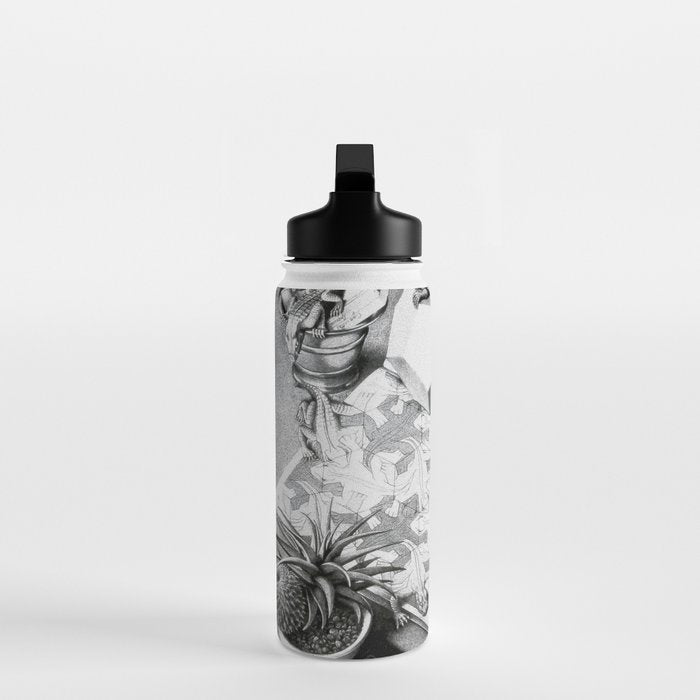 MC Escher Reptiles 1943 Artwork for Posters Prints Tshirts Men Women Kids Water Bottle Gallery Image 3