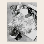 MC Escher Reptiles 1943 Artwork for Posters Prints Tshirts Men Women Kids Poster Gallery Image 4