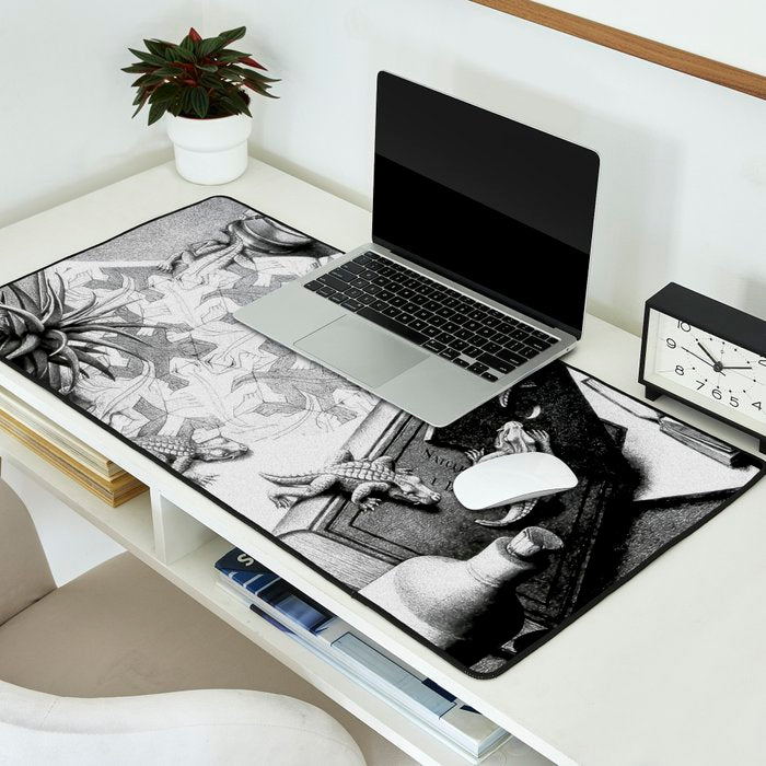 MC Escher Reptiles 1943 Artwork for Posters Prints Tshirts Men Women Kids Desk Mat Gallery Image 2