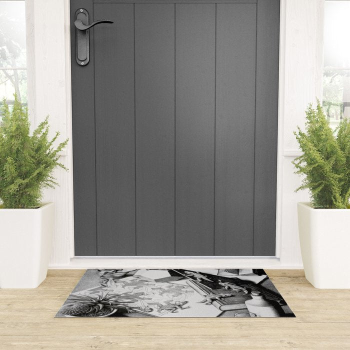 MC Escher Reptiles 1943 Artwork for Posters Prints Tshirts Men Women Kids Welcome Mat Gallery Image 3
