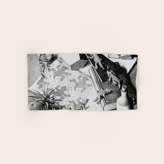 MC Escher Reptiles 1943 Artwork for Posters Prints Tshirts Men Women Kids Bath Towel Gallery Image 1