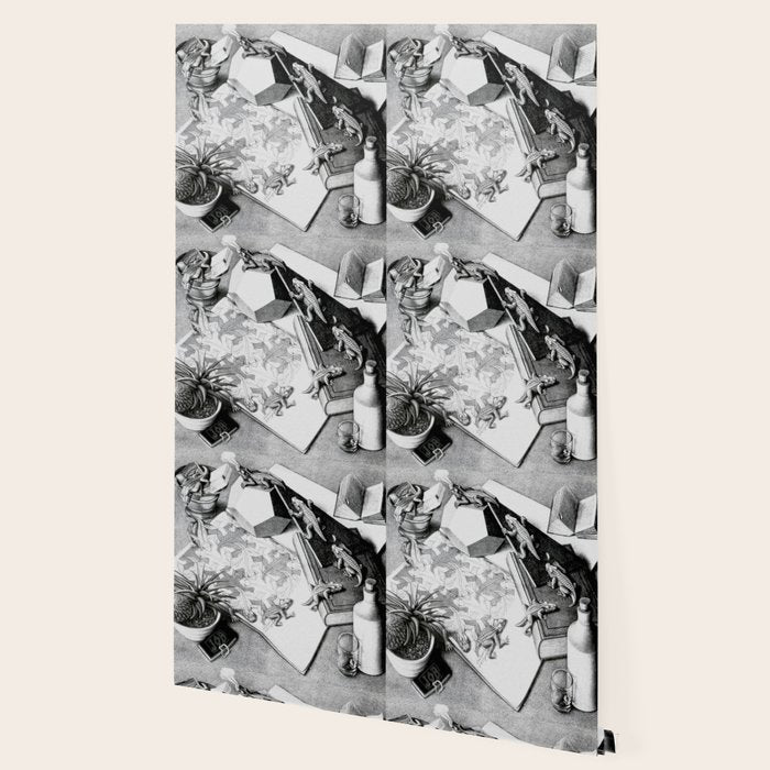 MC Escher Reptiles 1943 Artwork for Posters Prints Tshirts Men Women Kids Wallpaper Gallery Image 2