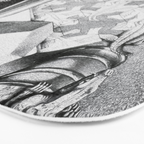 MC Escher Reptiles 1943 Artwork for Posters Prints Tshirts Men Women Kids Bath Mat Gallery Image 3