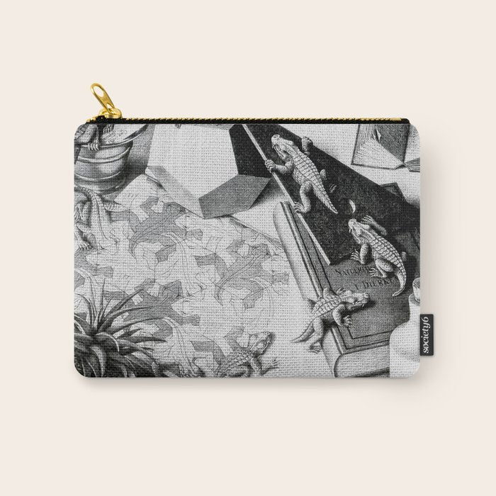 MC Escher Reptiles 1943 Artwork for Posters Prints Tshirts Men Women Kids Carry All Pouch Gallery Image 1