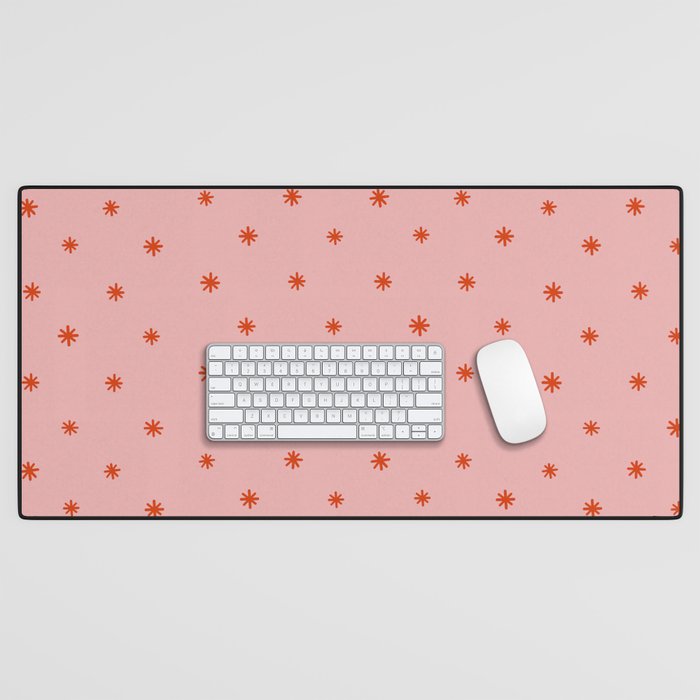 Sparkles Pink & Red Desk Mat Gallery Image 1