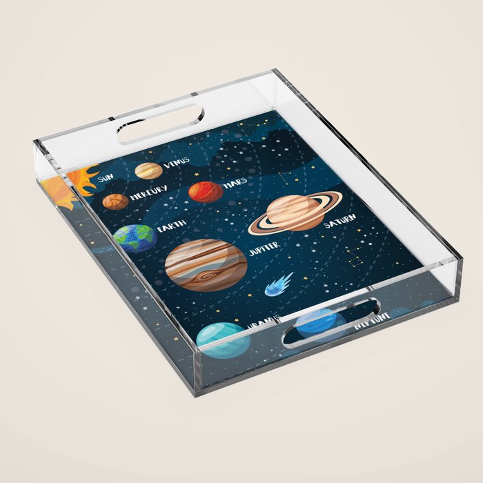 Solar system Acrylic Tray
