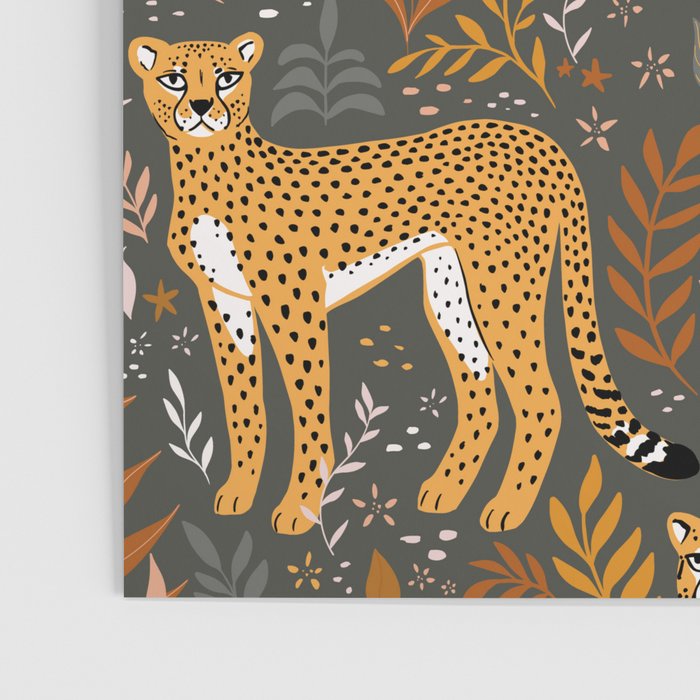 Wild Cheetah Pattern II - Autumn Poster Gallery Image 3