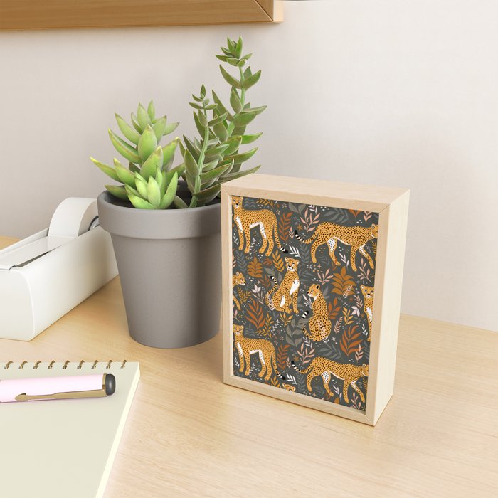 Wild Cheetah Pattern II - Autumn Mini Art Print Gallery Image 2