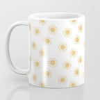 Suns  - golden on white Coffee Mug Gallery Image 3