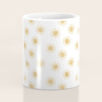 Suns  - golden on white Coffee Mug Gallery Image 4
