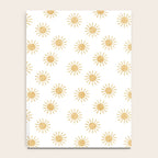 Suns  - golden on white Notebook Gallery Image 4