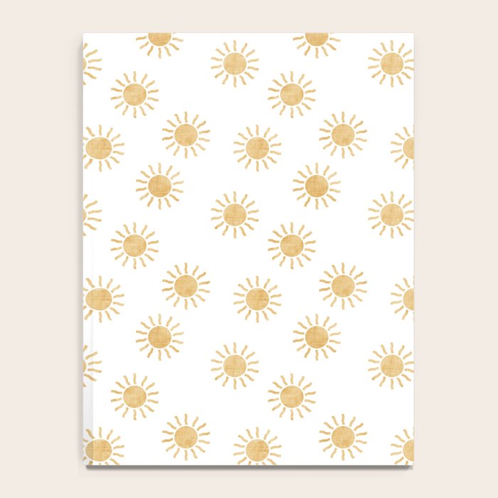 Suns  - golden on white Notebook Gallery Image 4