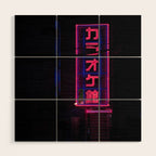neo tokyo Wood Wall Art Gallery Image 1