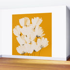 Flowers In Tangerine Wall Mural Gallery Image 2