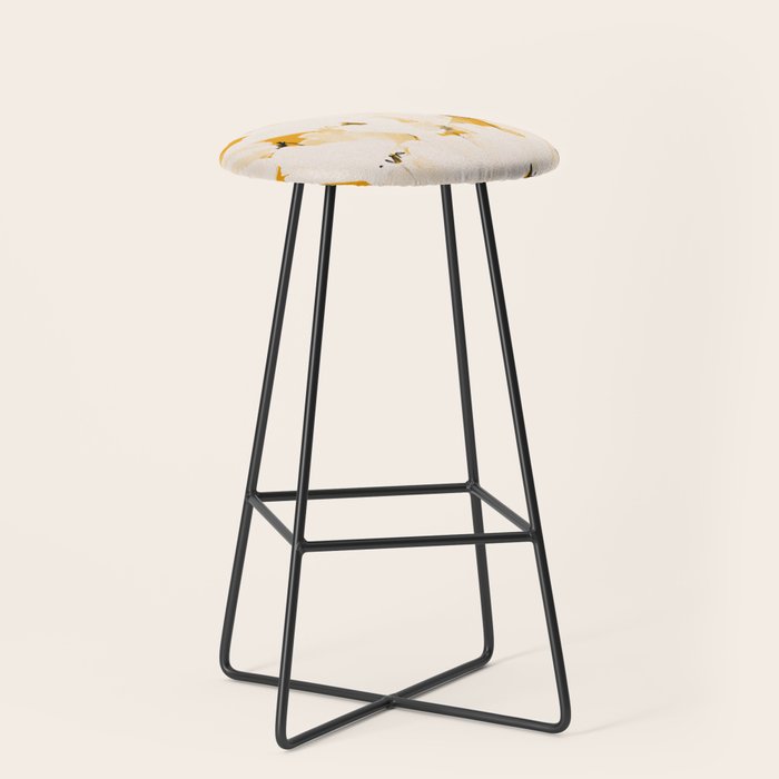 Flowers In Tangerine Stool Gallery Image 1