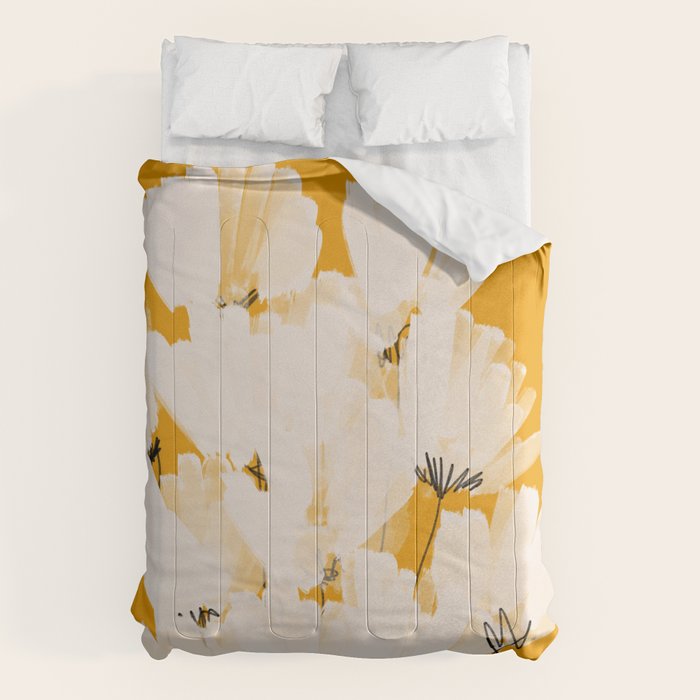 Flowers In Tangerine Comforter Gallery Image 1