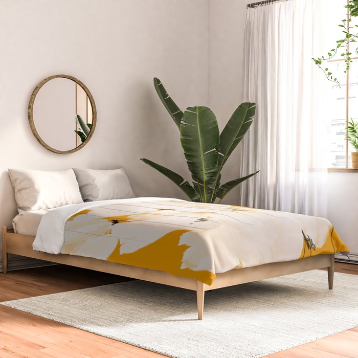 Flowers In Tangerine Comforter Gallery Image 2