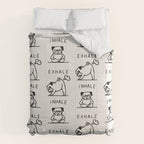 Inhale Exhale Pug Comforter Gallery Image 6