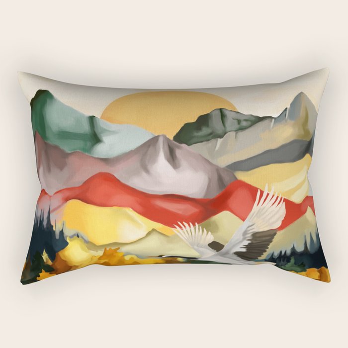Silent Flight  Rectangular Pillow Gallery Image 1